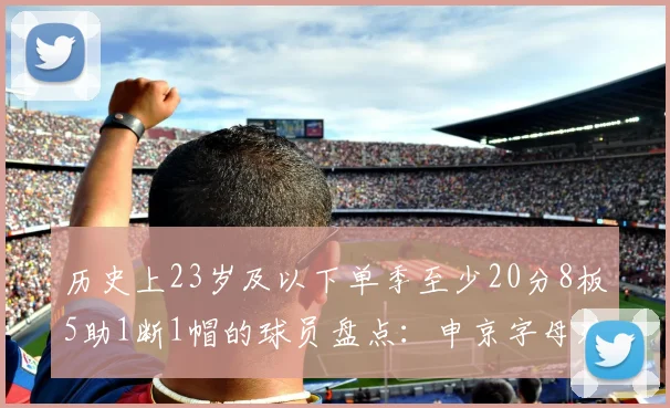 历史上23岁及以下单季至少20分8板5助1断1帽的球员盘点：申京字母狼王等人